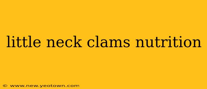 little neck clams nutrition