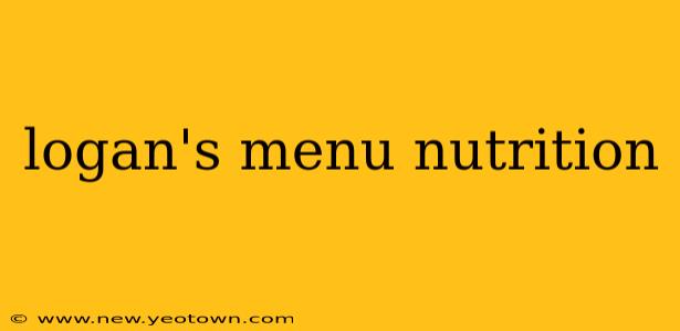 logan's menu nutrition