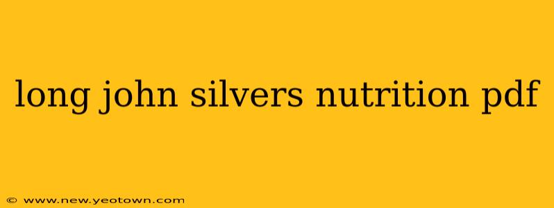 long john silvers nutrition pdf