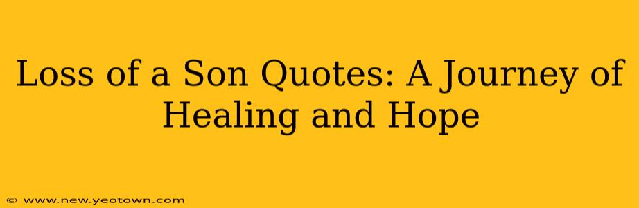 Loss of a Son Quotes: A Journey of Healing and Hope