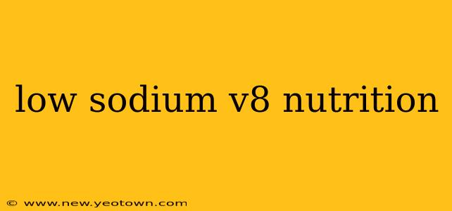 low sodium v8 nutrition