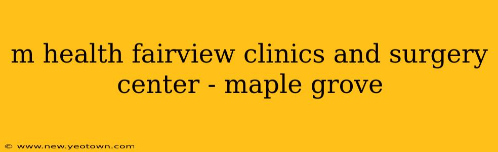 m health fairview clinics and surgery center - maple grove