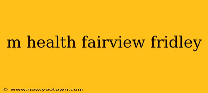 m health fairview fridley