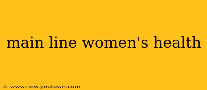 main line women's health