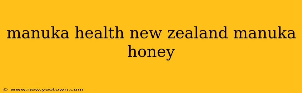 manuka health new zealand manuka honey