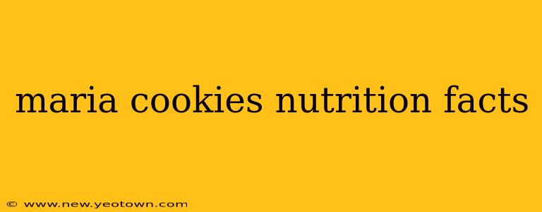 maria cookies nutrition facts