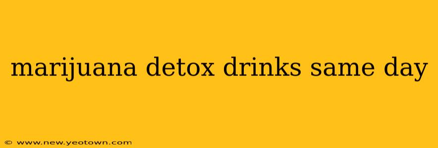 marijuana detox drinks same day