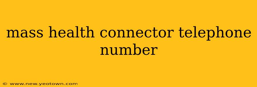 mass health connector telephone number