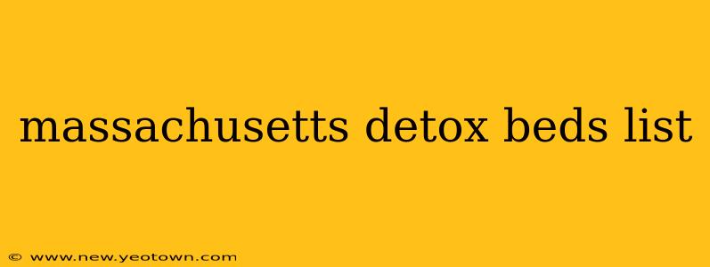 massachusetts detox beds list