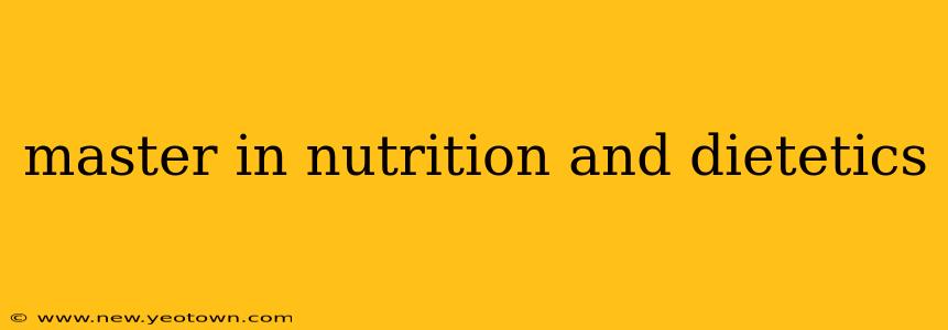master in nutrition and dietetics