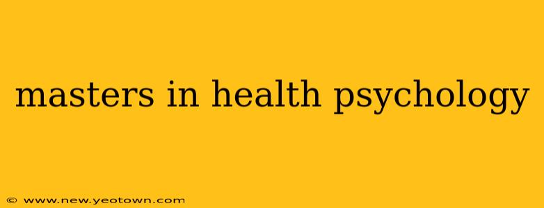 masters in health psychology