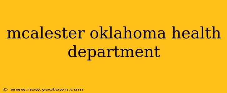 mcalester oklahoma health department