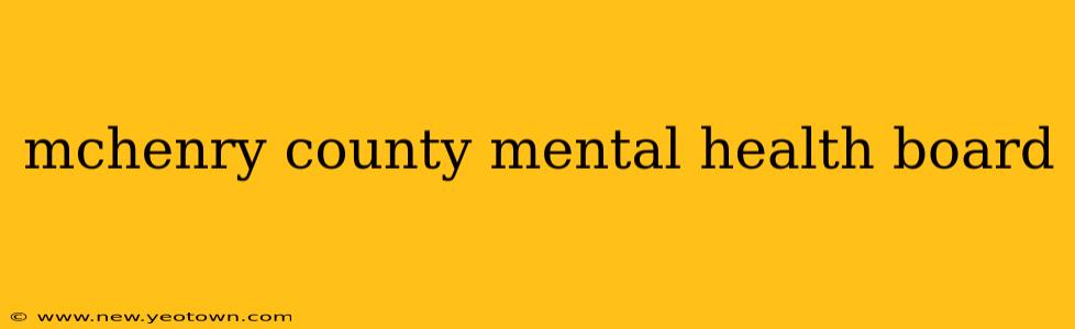 mchenry county mental health board