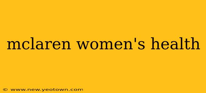 mclaren women's health