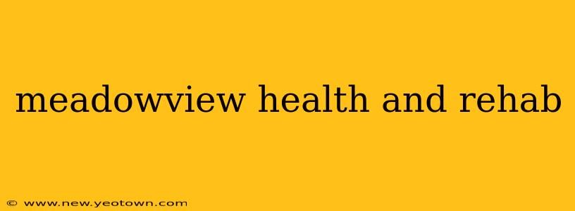 meadowview health and rehab