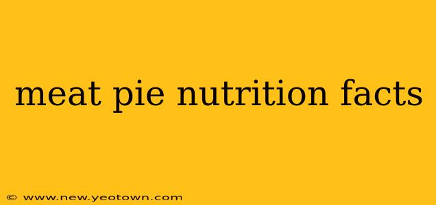 meat pie nutrition facts