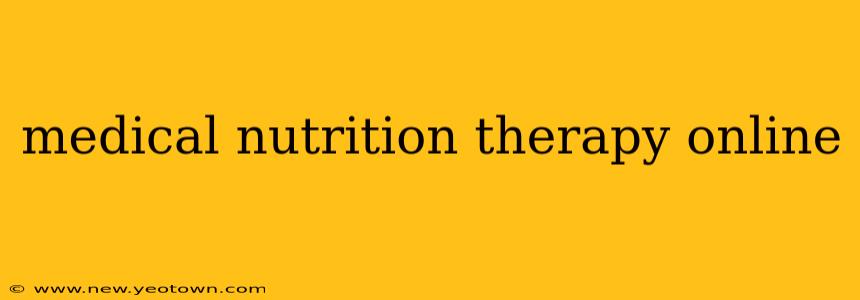 medical nutrition therapy online