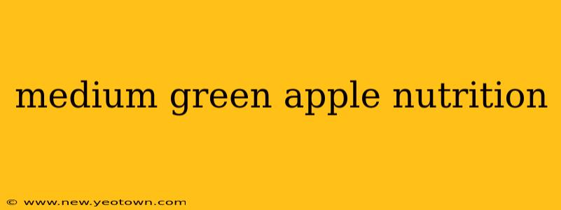 medium green apple nutrition