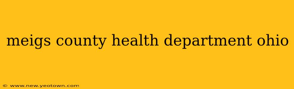 meigs county health department ohio
