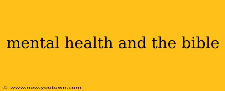 mental health and the bible