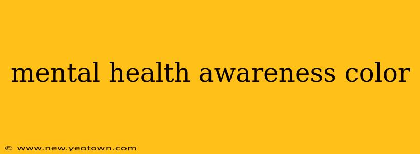 mental health awareness color
