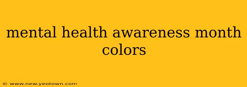 mental health awareness month colors