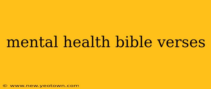 mental health bible verses