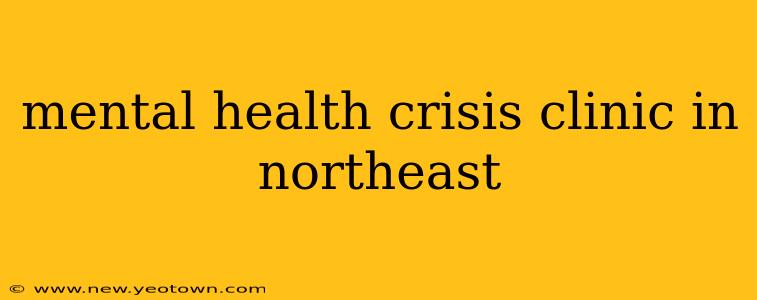 mental health crisis clinic in northeast