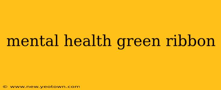 mental health green ribbon