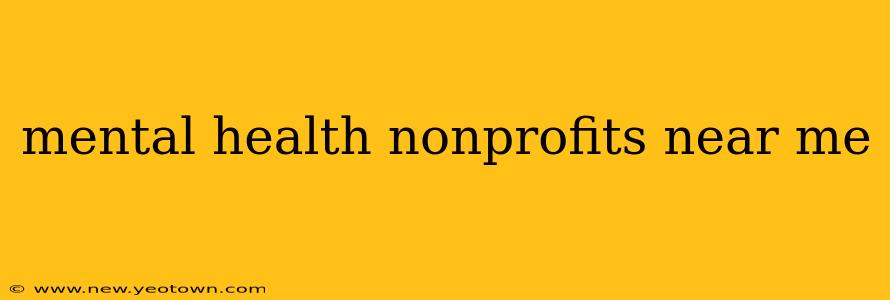 mental health nonprofits near me