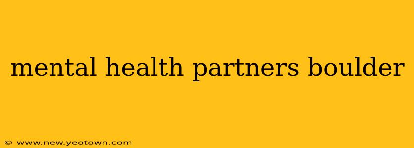 mental health partners boulder