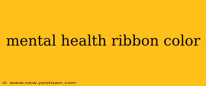 mental health ribbon color