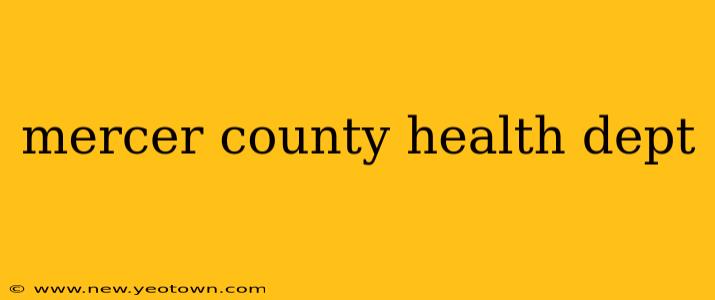 mercer county health dept
