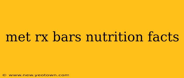 met rx bars nutrition facts