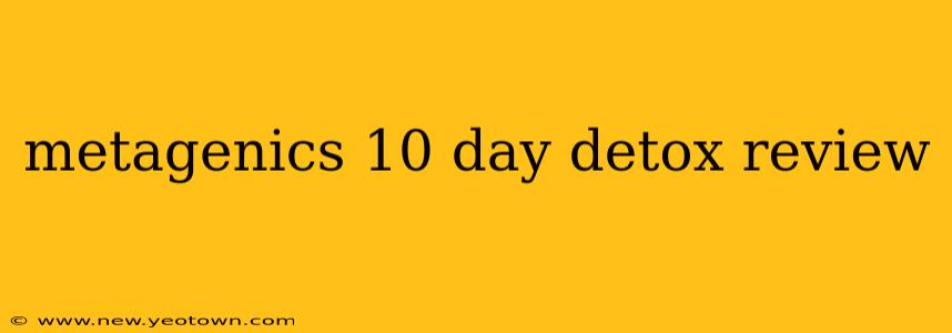 metagenics 10 day detox review