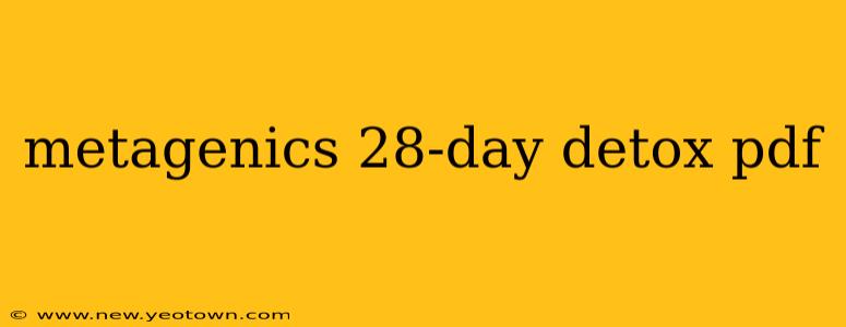 metagenics 28-day detox pdf