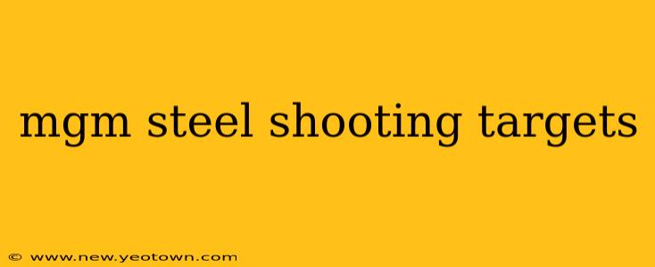 mgm steel shooting targets
