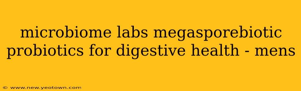 microbiome labs megasporebiotic probiotics for digestive health - mens