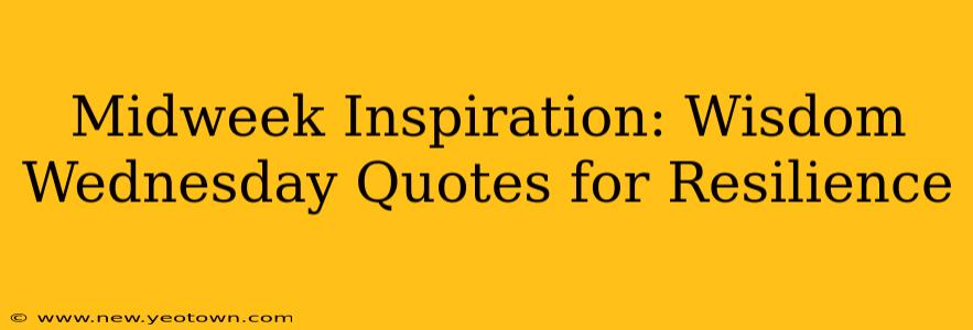 Midweek Inspiration: Wisdom Wednesday Quotes for Resilience