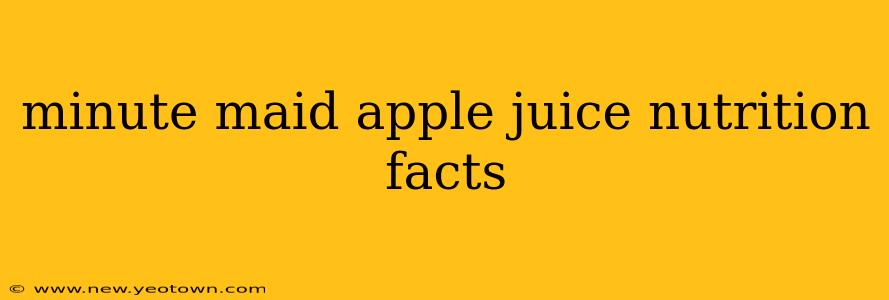 minute maid apple juice nutrition facts