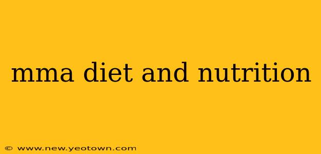mma diet and nutrition