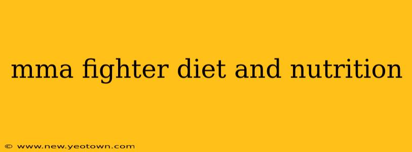 mma fighter diet and nutrition