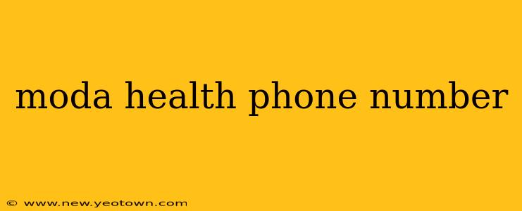 moda health phone number