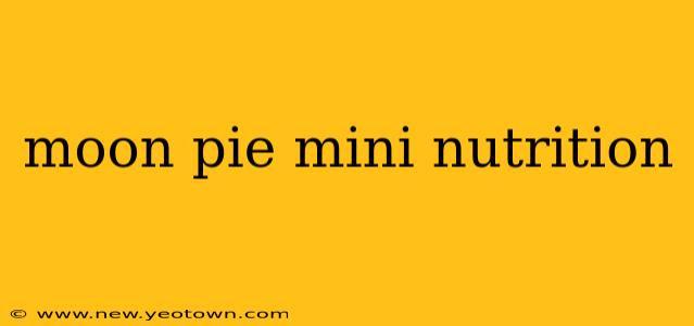 moon pie mini nutrition