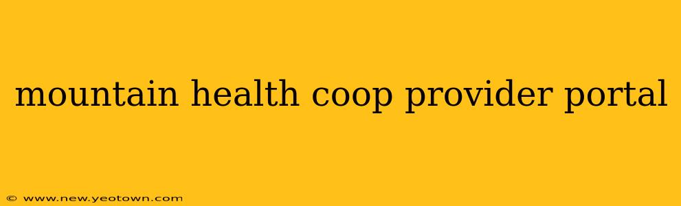 mountain health coop provider portal