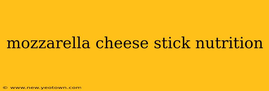 mozzarella cheese stick nutrition
