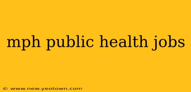 mph public health jobs