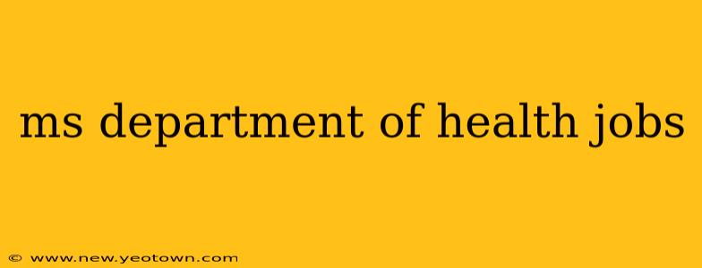 ms department of health jobs