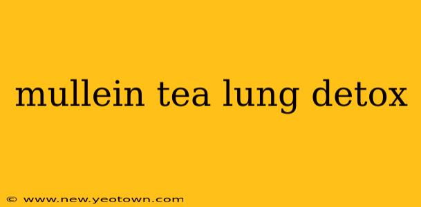 mullein tea lung detox