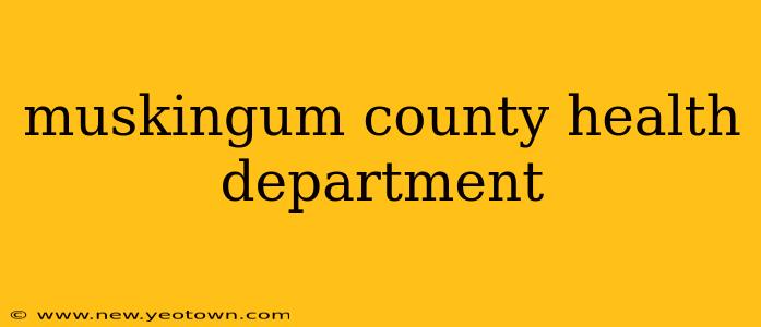 muskingum county health department